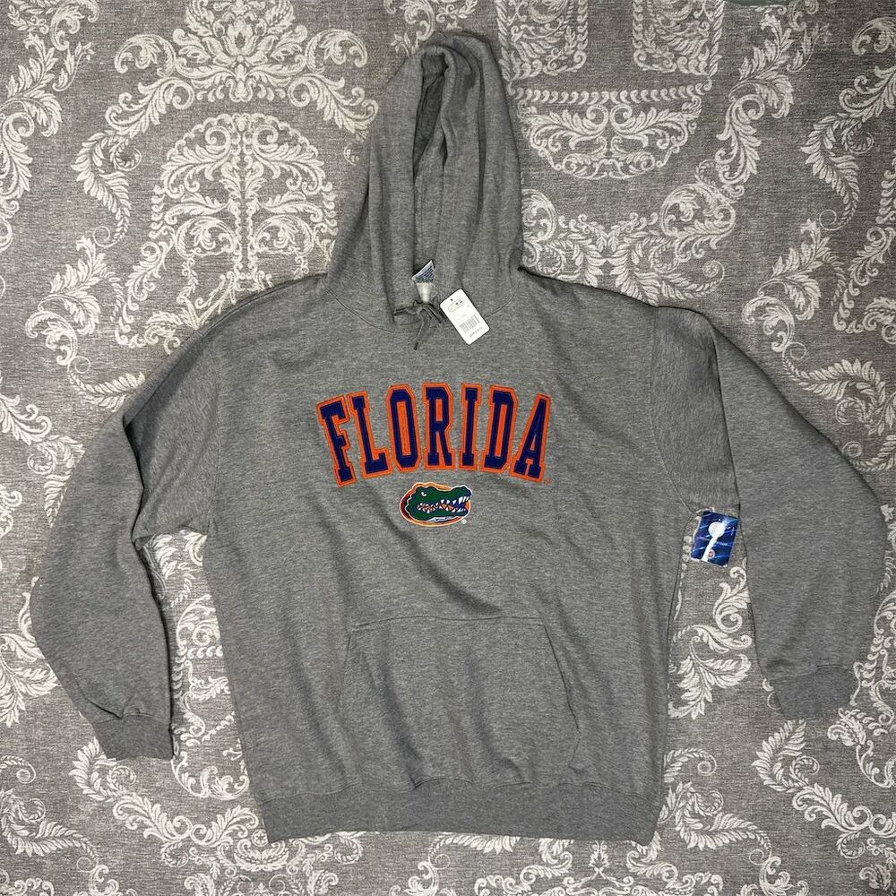 Vintage 2002 University of Florida Gators Gray Hoodie 3XL Pullover Men's